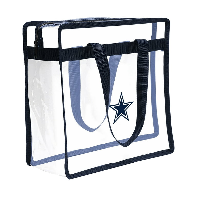 NFL Dallas Cowboys Team Clear Tote Bag with Colored Strap Walmart