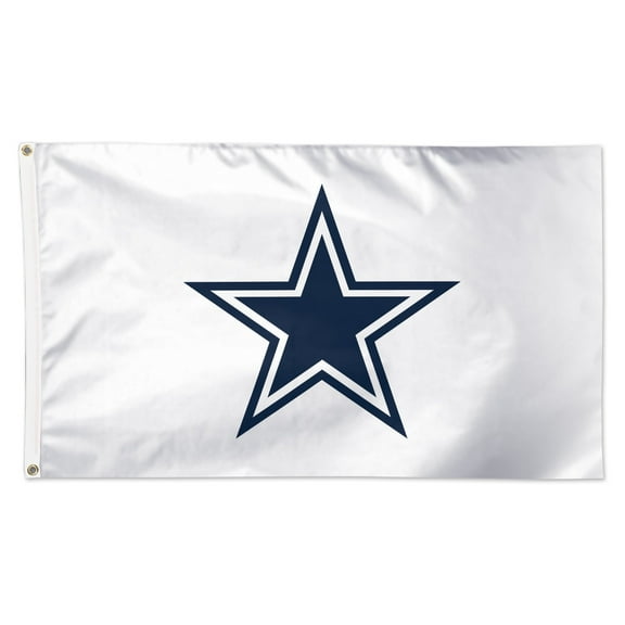 NFL Dallas Cowboys White 3' x 5' Deluxe Flag