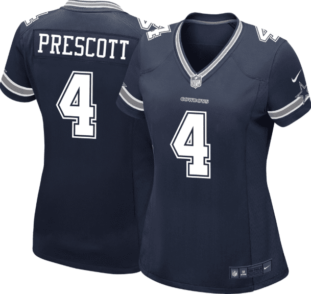 NFL Dallas Cowboys Women s Dak Prescott Jersey Walmart
