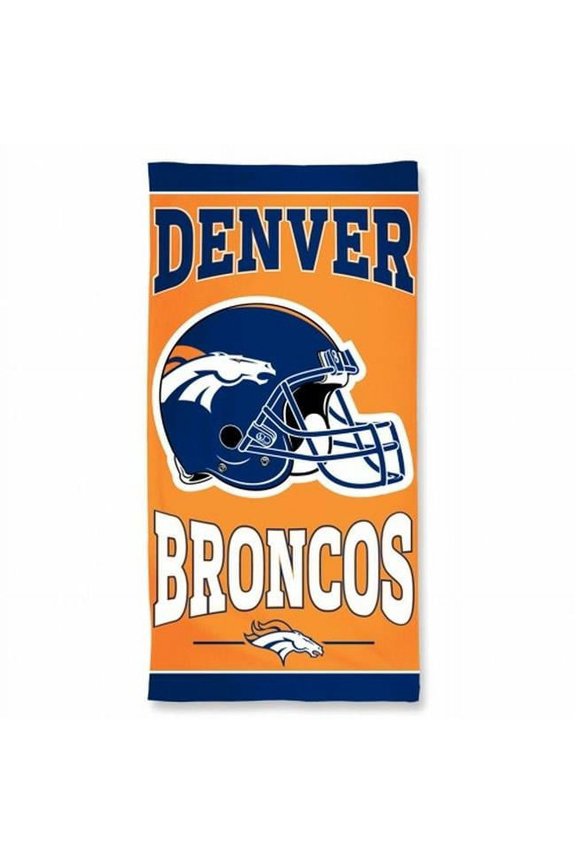 NFL Denver Bronco Cotton Beach Towel, 1 Each