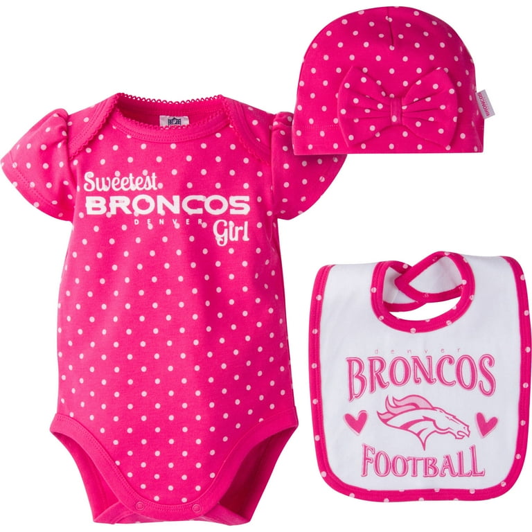 Baby girl broncos outfit top
