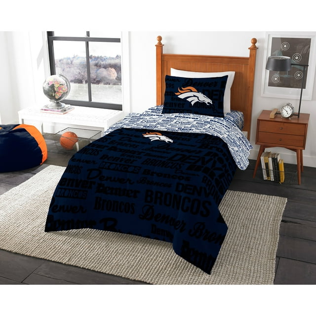 NFL Denver Broncos Bed in a Bag Complete Bedding Set