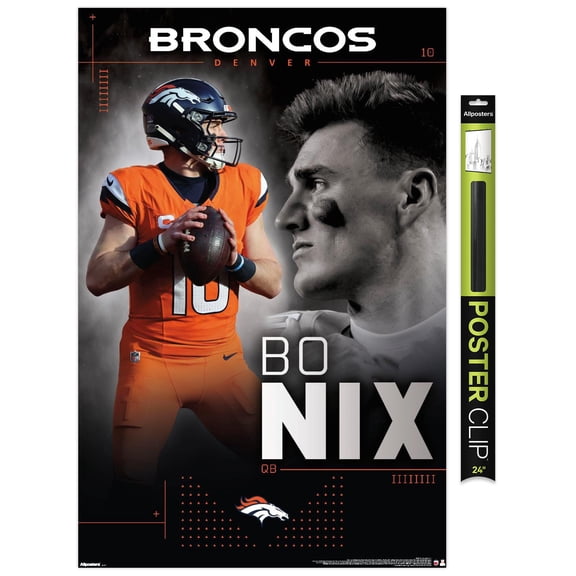 NFL Denver Broncos - Bo Nix 26 Wall Poster, 22.375" x 34"