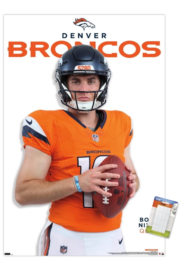 NFL Denver Broncos - Bo Nix Feature Series 24 Wall Poster, 22.375" x 34"