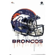 NFL Denver Broncos - Drip Helmet 20 Wall Poster, 22.375" x 34"