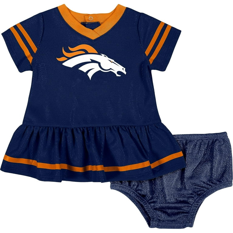 Baby girl broncos outfit top
