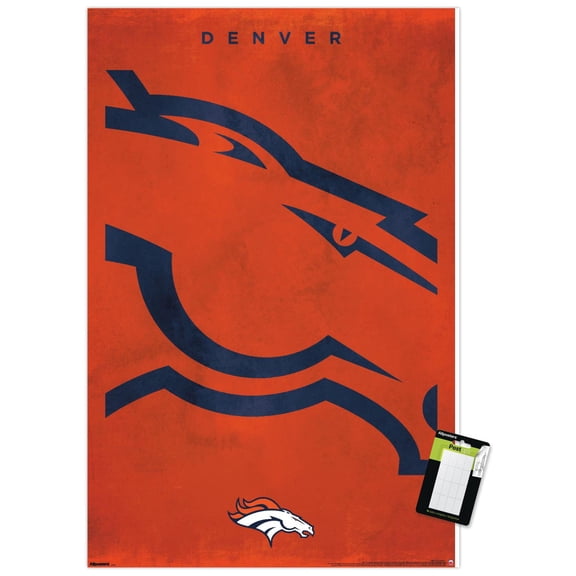 NFL Denver Broncos - Logo 25 Wall Poster, 22.375" x 34"