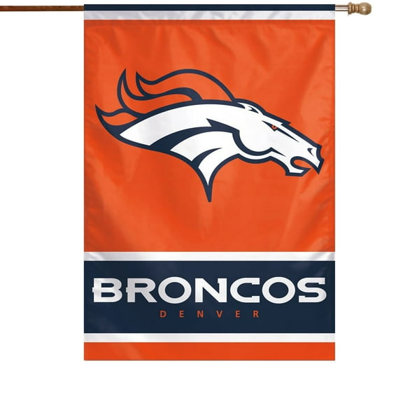 NFL Denver Broncos Name 28" x 40" Vertical Flag