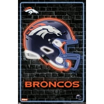 NFL Denver Broncos - Neon Helmet 23 Wall Poster, 22.375" x 34"