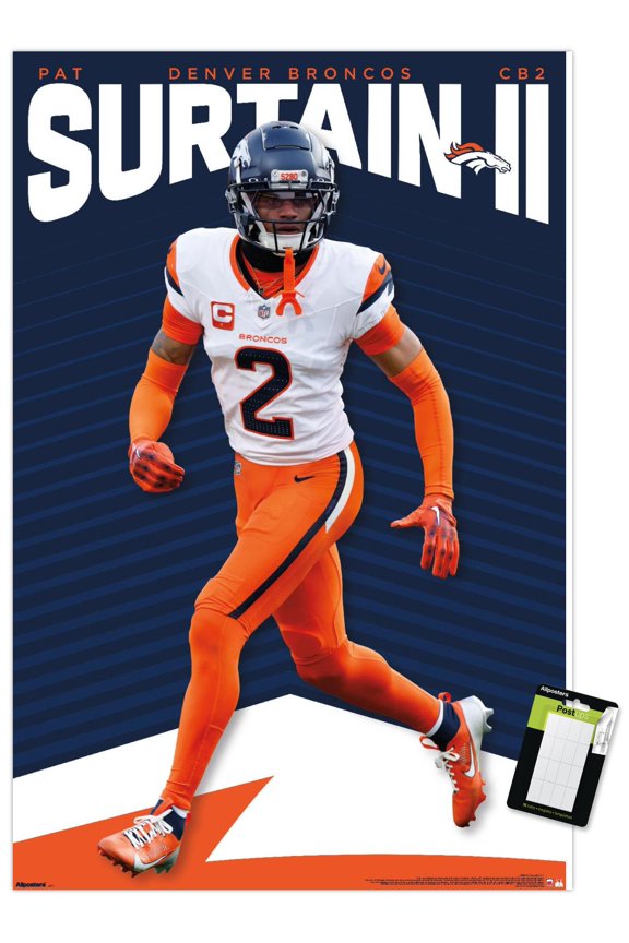 NFL Denver Broncos - Pat Surtain II 25 Wall Poster, 22.375" x 34"