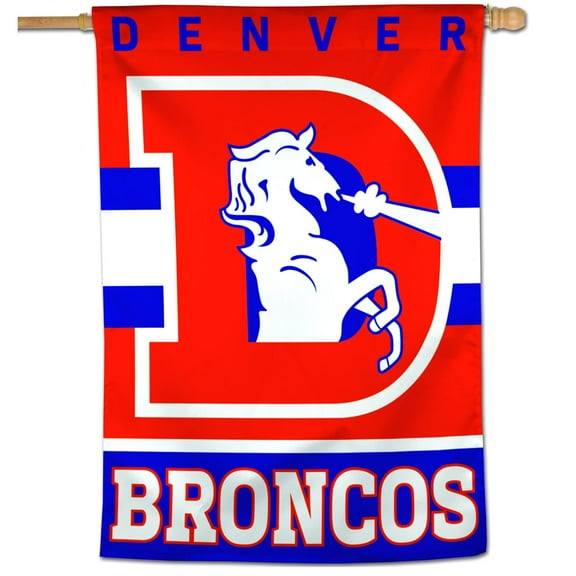 NFL Denver Broncos Retro 28" x 40" Vertical Flag