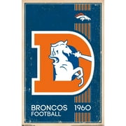 NFL Denver Broncos - Retro Logo 14 Wall Poster, 22.375" x 34"