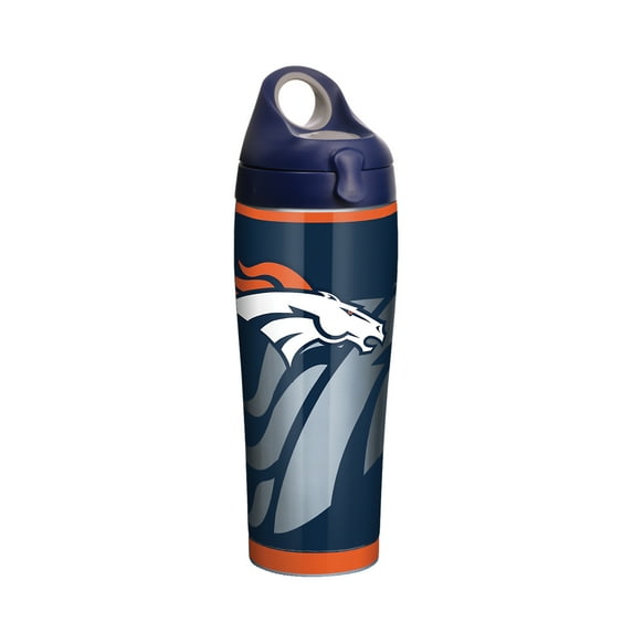 NFL Denver Broncos Rush 24 oz Stainless Steel Water Bottle with lid