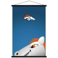 thumbnail image 1 of NFL Denver Broncos - S. Preston Mascot Miles 20 Wall Poster with Wooden Magnetic Frame, 22.375" x 34", 1 of 3