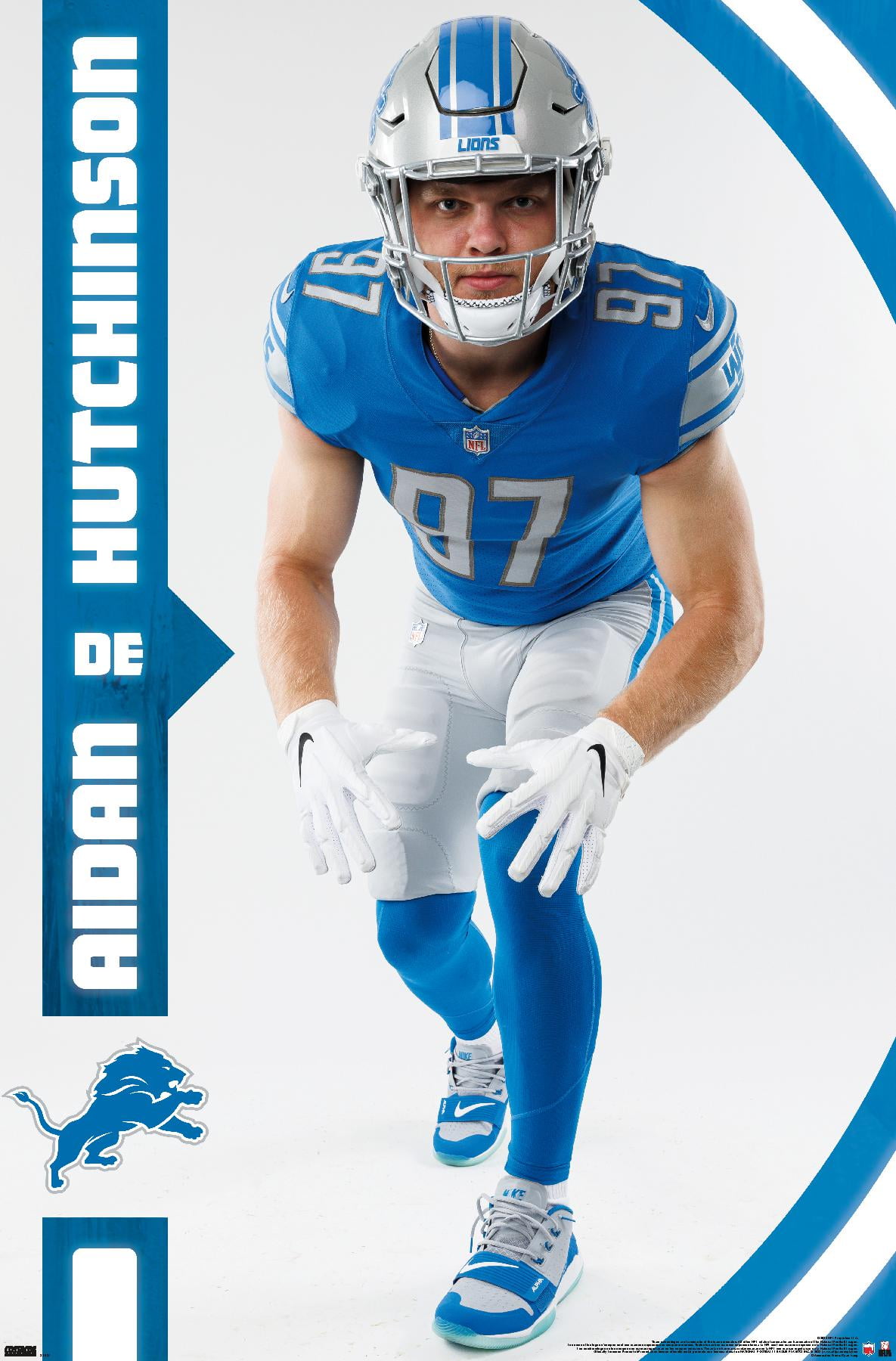 Detoit Lions Touchdown - Unframed 40 X 13.5 Poster By