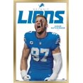 thumbnail image 1 of NFL Detroit Lions - Aidan Hutchinson Feature Series 25 Wall Poster, 14.725" x 22.375" Framed, 1 of 5
