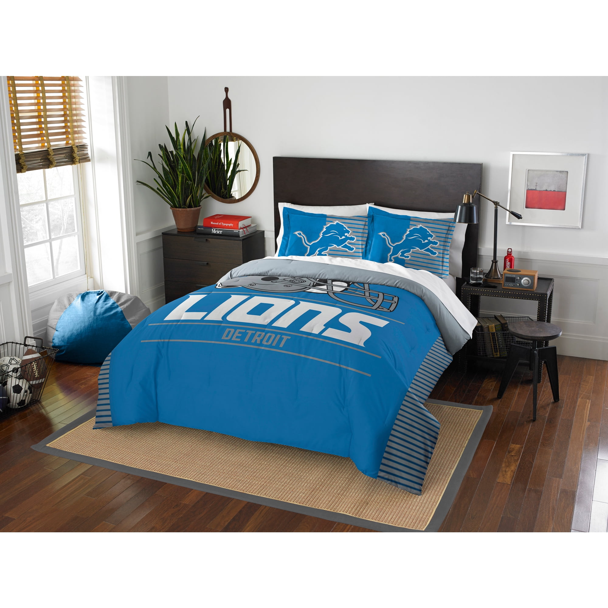 The Northwest Company Detroit Lions Fleece Throw , Blue