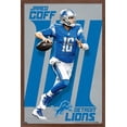 thumbnail image 1 of NFL Detroit Lions - Jarod Goff 21 Wall Poster, 14.725" x 22.375", Framed, 1 of 3