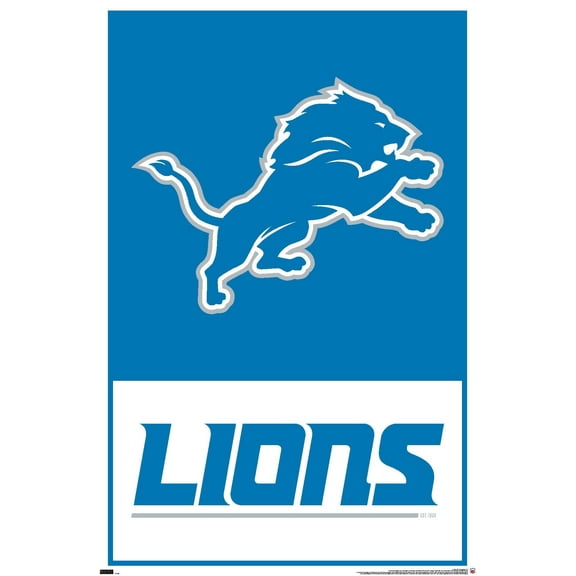 NFL Detroit Lions - Logo 21 Wall Poster, 22.375" x 34"