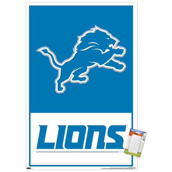 NFL Detroit Lions - Logo 21 Wall Poster, 22.375" x 34"