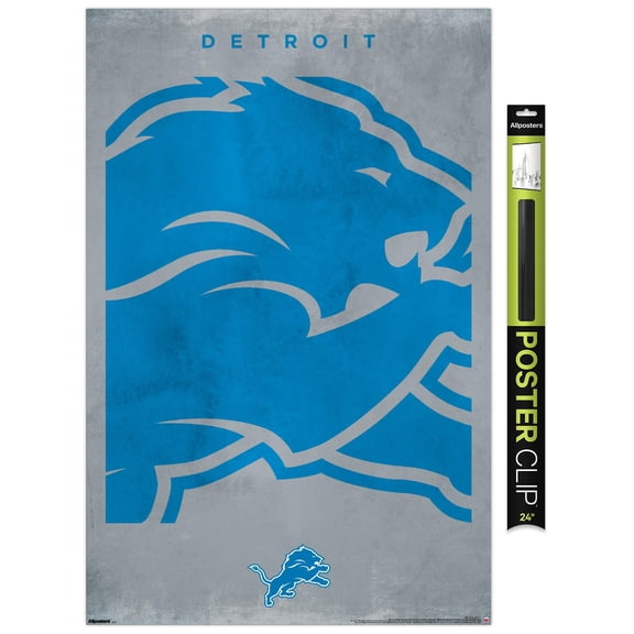 NFL Detroit Lions - Logo 25 Wall Poster, 22.375" x 34"