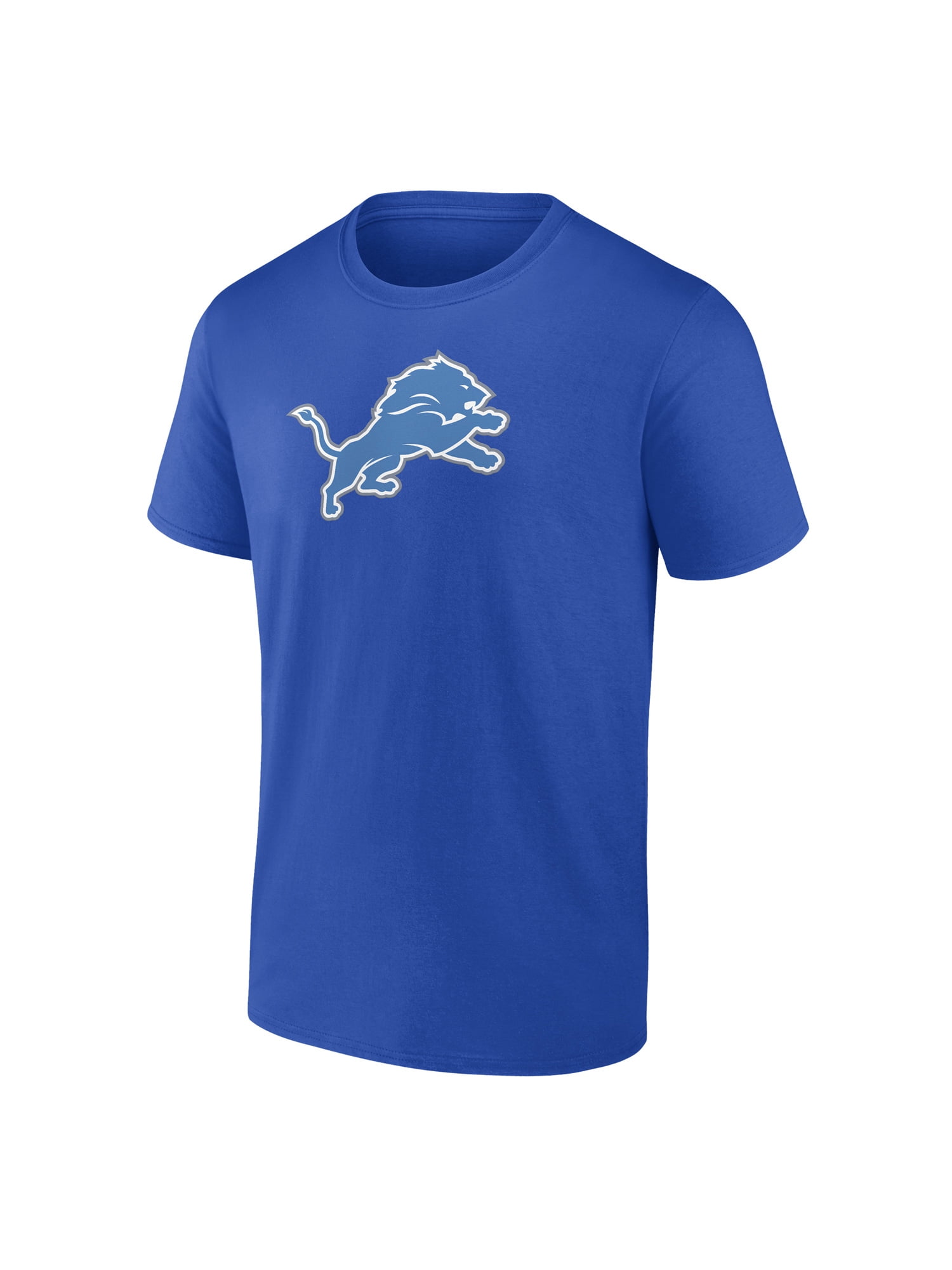 NFL Detroit Lions Men's Cotton Blue Short Sleeve T-Shirt