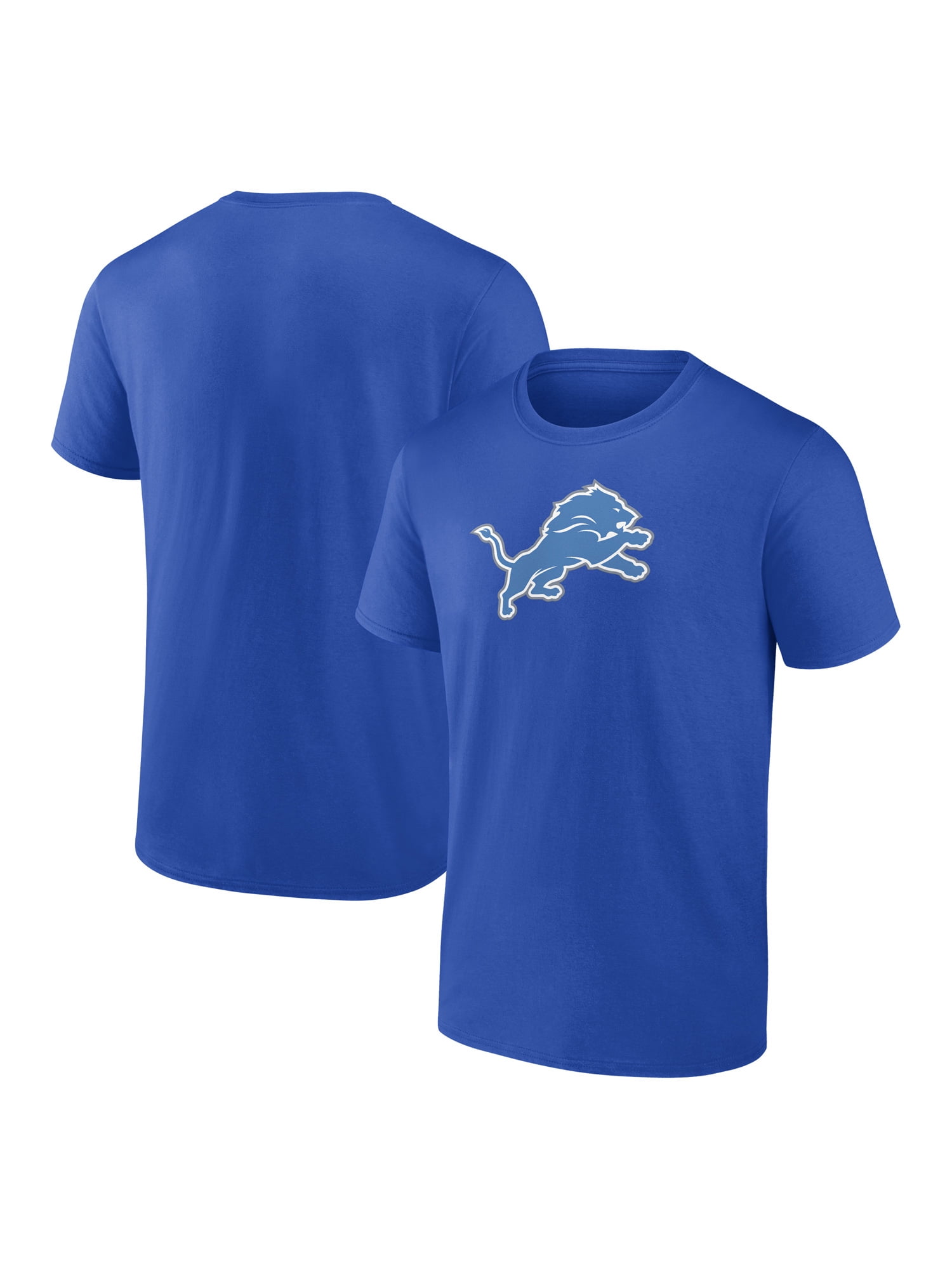 NFL Detroit Lions Men's Cotton Blue Short Sleeve T-Shirt