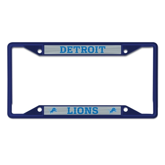 NFL Detroit Lions Team Colored Small Over Small License Plate Frame