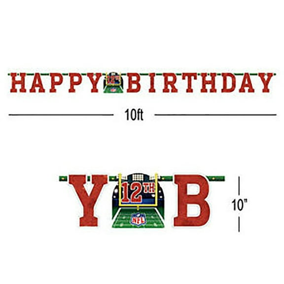 NFL Drive Collection Add-An-Age Letter Banner, Party Decoration