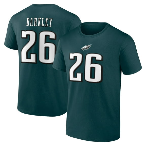 NFL Saquon Barkley Philadelphia Eagles Mens Name & Number Short Sleeve Tee
