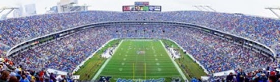NFL Football Ericsson Stadium Charlotte North Carolina USA Canvas Art - Panoramic Images (38 x 12)