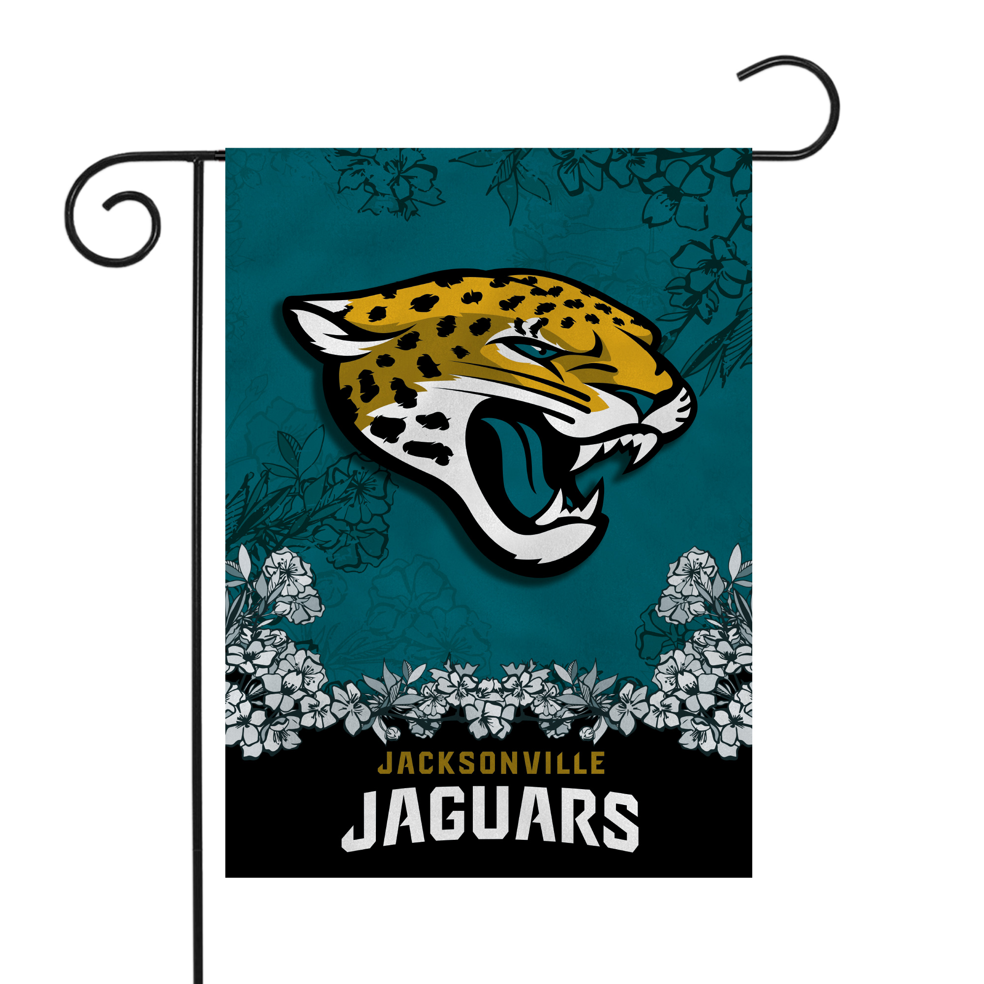 NFL Football Jacksonville Jaguars Primary 13" x 18" Double Sided Garden Flag