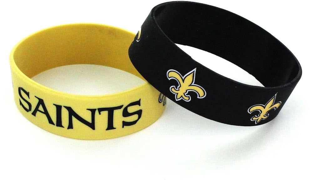 NFL Football Silicone Rubber Wrist Band Two Bracelets Choose Your Team ...