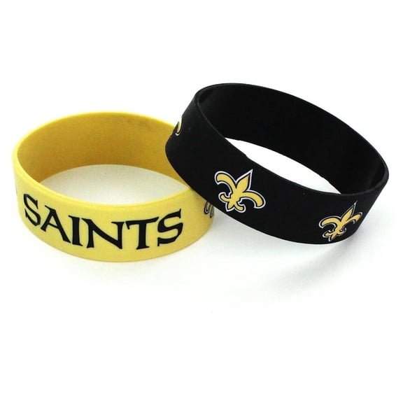 NFL Football Silicone Rubber Wrist Band Two Bracelets Choose Your Team