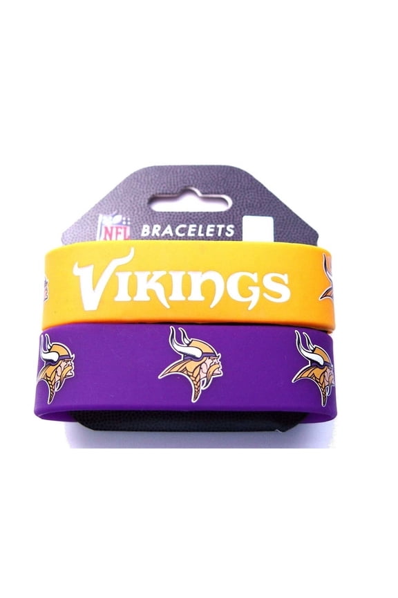 NFL Football Silicone Rubber Wrist Band Two Bracelets Choose Your Team