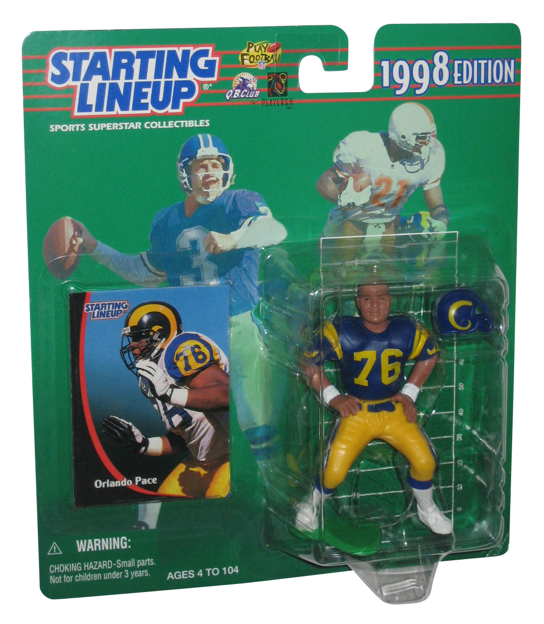 NFL Football Starting Lineup Orlando Pace (1998) Starting Lineup Figure 