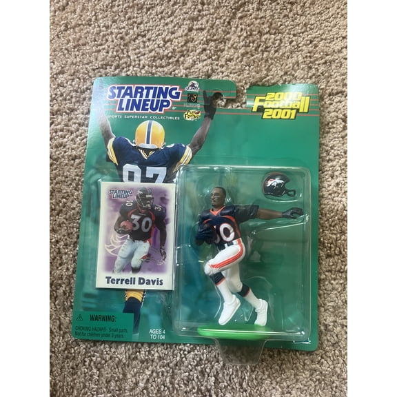 NFL Football Starting Lineup Terrell Davis 2000-2001 Kenner Action Figure
