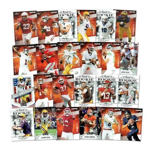 NFL Football Superstar Mega Pack - Baker Mayfield, CJ Stroud, Josh Allen, Jordan Love and more - 24 cards and a bonus card - Certified Mint+ Trading Cards