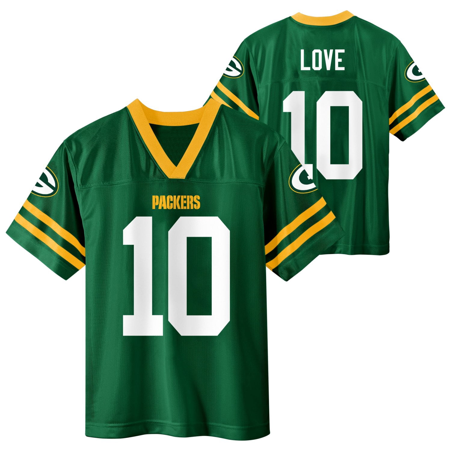 NFL GREEN BAY PACKERS Boys Jersey Game Day Fan Apparel -Love