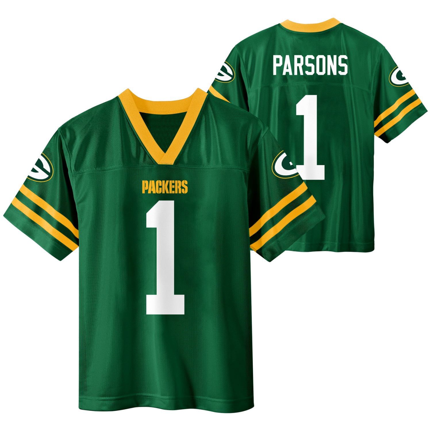 NFL GREEN BAY PACKERS Boys Jersey Game Day Fan Apparel -Parsons