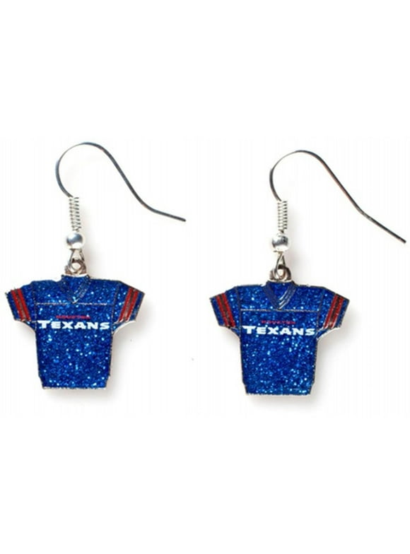NFL Glitter Jersey Earrings Dangle Charm Team Logo PICK YOUR TEAM w/Gift Box
