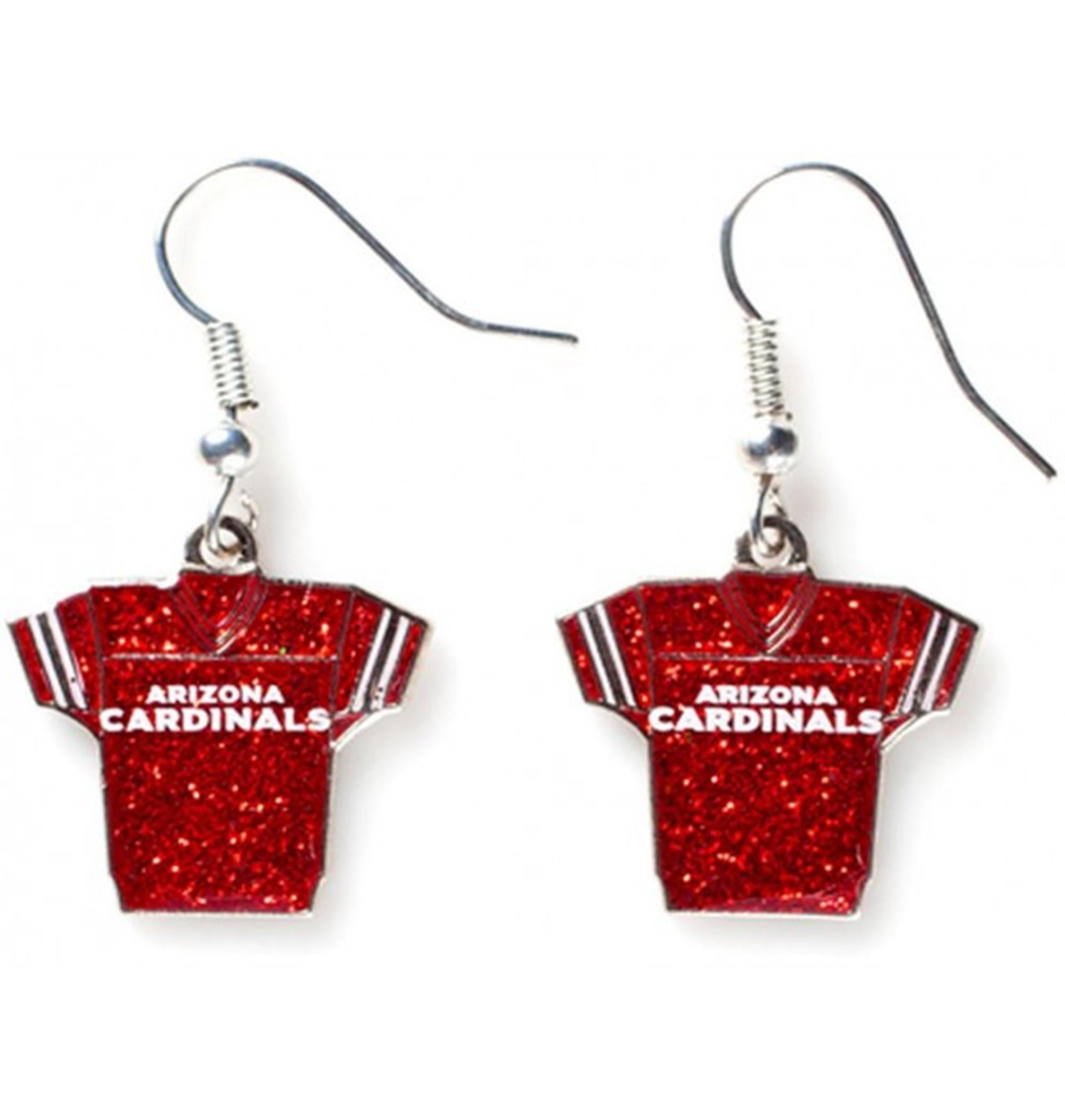 NFL Glitter Jersey Earrings Dangle Charm Team Logo PICK YOUR TEAM