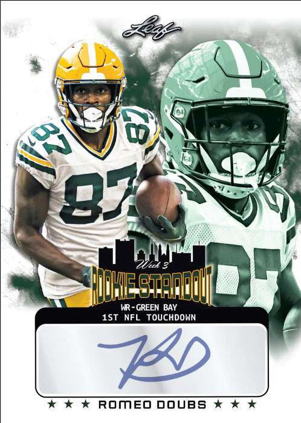 NFL Green Bay Packers 2022 Week 3 Rookie Standout Football Romeo Doubs