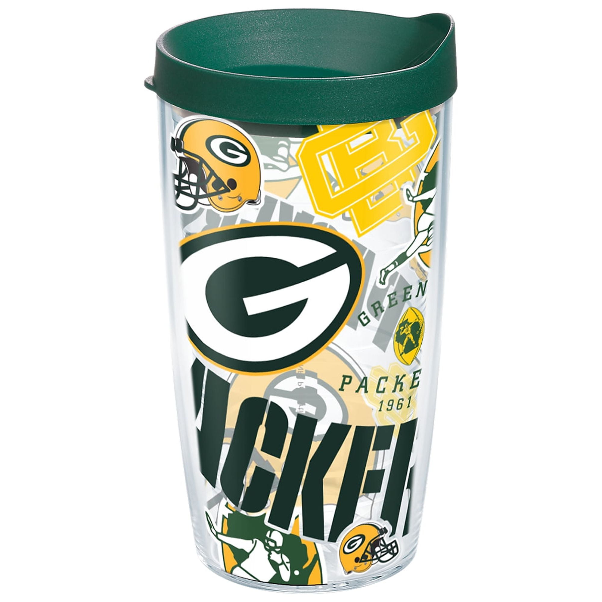 NFL Green Bay Packers All Over 16 oz Tumbler with lid