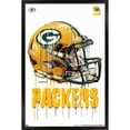 thumbnail image 1 of NFL Green Bay Packers - Drip Helmet 20 Wall Poster, 22.375" x 34", Framed, 1 of 3