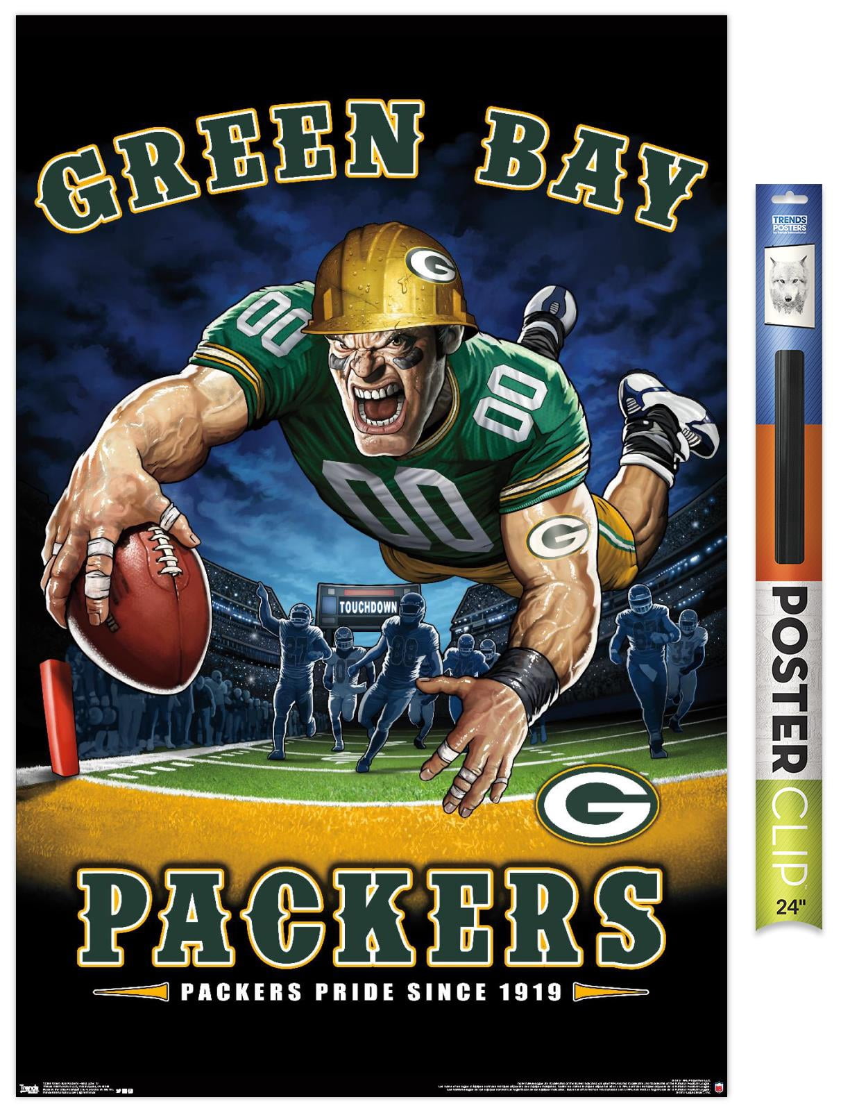NFL Green Bay Packers - End Zone 17 Wall Poster, 22.375" x 34"