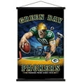 thumbnail image 1 of NFL Green Bay Packers - End Zone 17 Wall Poster with Magnetic Frame, 22.375" x 34", 1 of 5