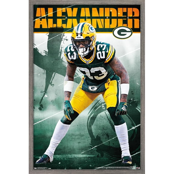 NFL Green Bay Packers - Jaire Alexander 19 Wall Poster, 14.725" x 22.375", Framed