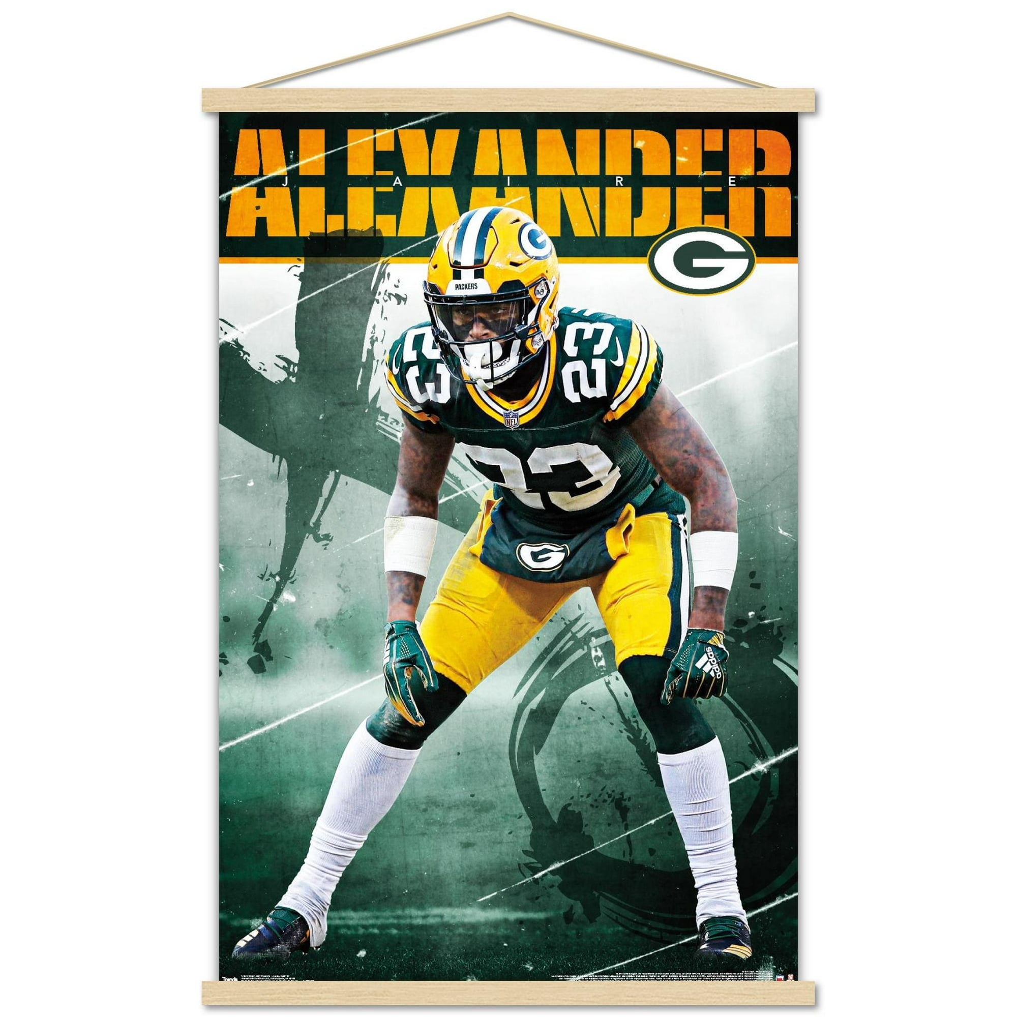 NFL Green Bay Packers - Jaire Alexander 19 Wall Poster with Wooden Magnetic  Frame, 22.375 x 34 