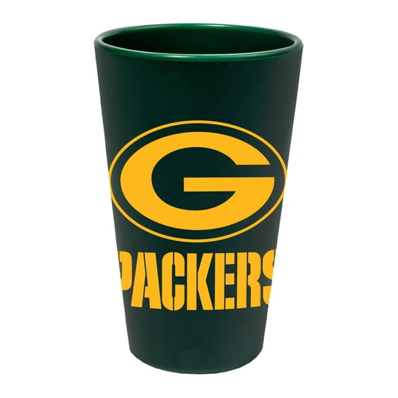 NFL Green Bay Packers Team Color 16oz Silicone Pint Glass